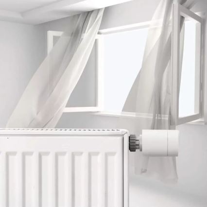 Smart termostaatinpää LCD-näytöllä GoSmart M30x1,5 2xAA/1,5V Tuya