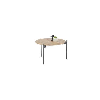 Sohvapöytä AURA Ø 55 cm tammi/antrasiitti