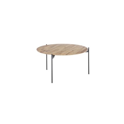 Sohvapöytä AURA, Ø 74 cm, tammi/antrasiitti
