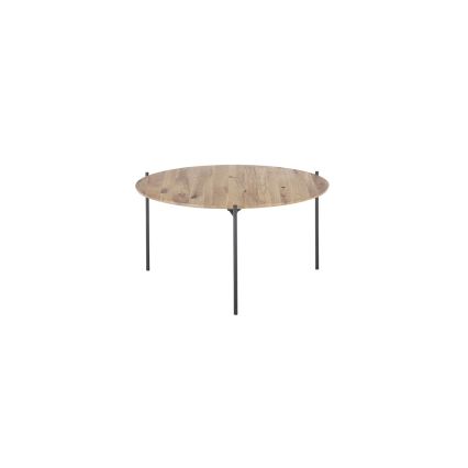 Sohvapöytä AURA, Ø 74 cm, tammi/antrasiitti