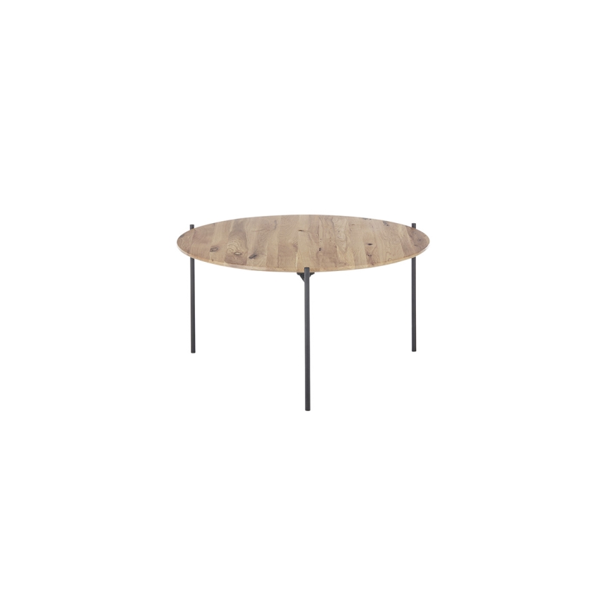 Sohvapöytä AURA, Ø 74 cm, tammi/antrasiitti
