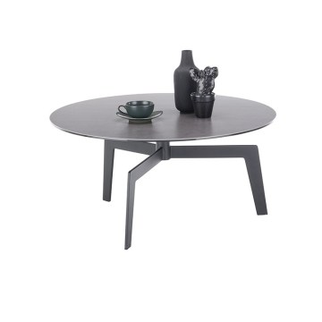 Sohvapöytä BALANCE Ø 80 cm, harmaa/antrasiitti