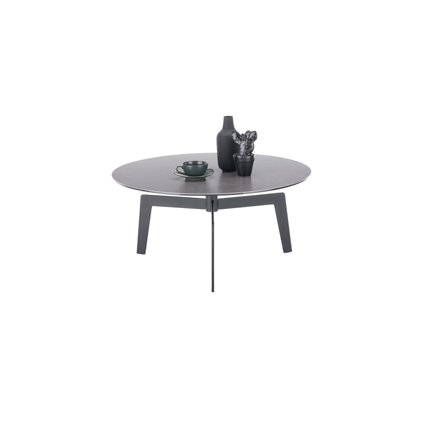 Sohvapöytä BALANCE Ø 80 cm, harmaa/antrasiitti
