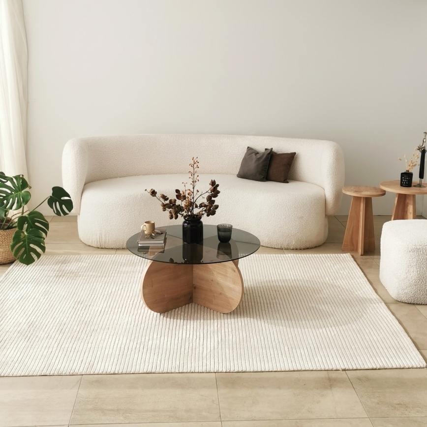 Sohvapöytä BUBBLE 35x75 cm ruskea/musta