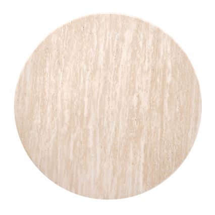 Sohvapöytä CALDO, halkaisija 50 cm, ruskea/beige