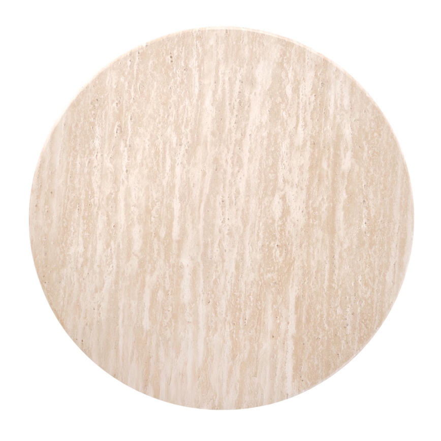 Sohvapöytä CALDO, halkaisija 50 cm, ruskea/beige