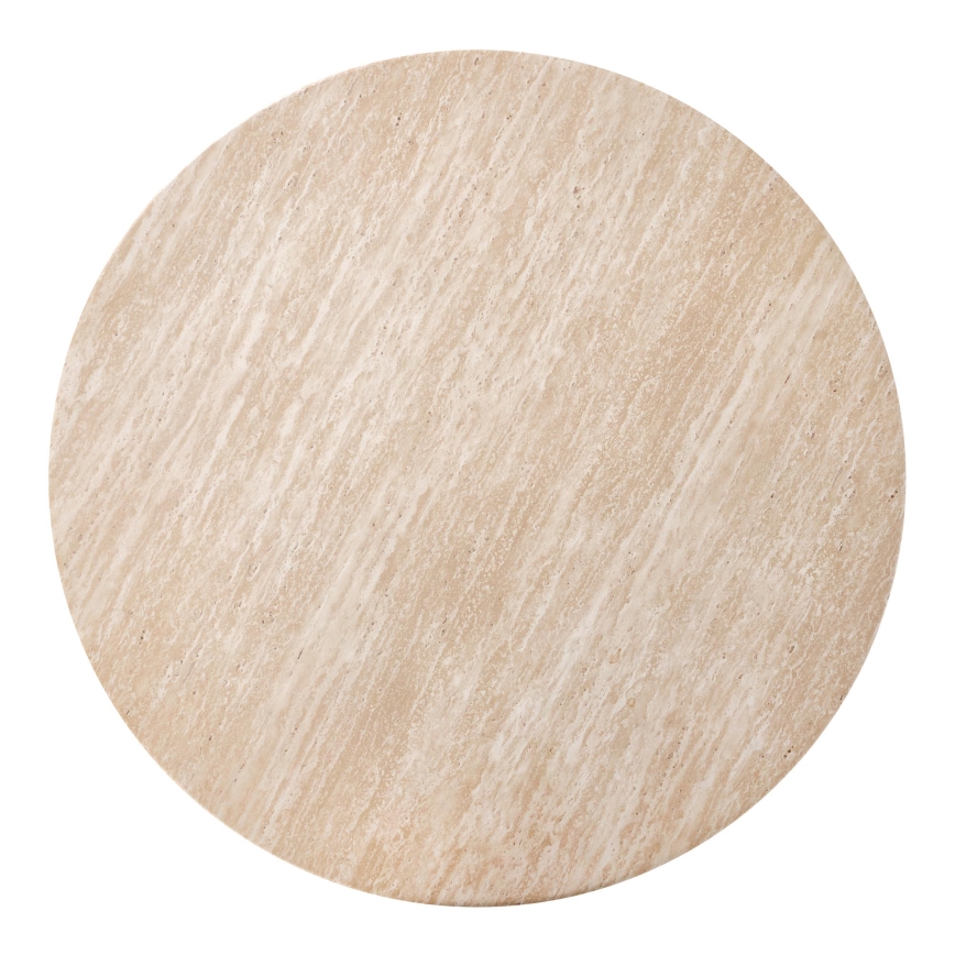 Sohvapöytä CALDO, halkaisija 80 cm, ruskea/beige