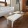 Sohvapöytä CASTRUM 30x90 cm valkoinen/ruskea