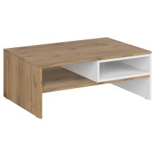 Sohvapöytä DAMINO 35,5x90 cm ruskea/valkoinen