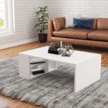Sohvapöytä DEFNE 34x90 cm valkoinen