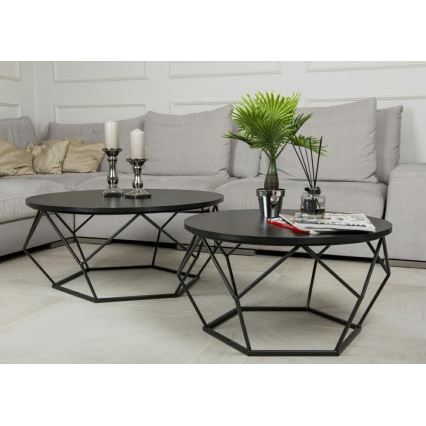 Sohvapöytä DIAMOND 40x70 cm musta