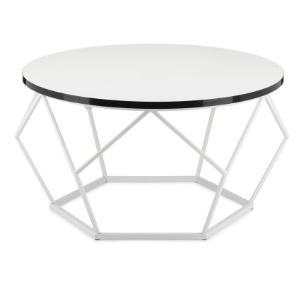 Sohvapöytä DIAMOND 40x70 cm musta/valkoinen