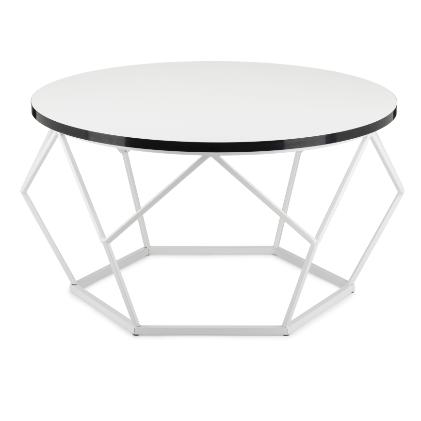 Sohvapöytä DIAMOND 40x70 cm musta/valkoinen