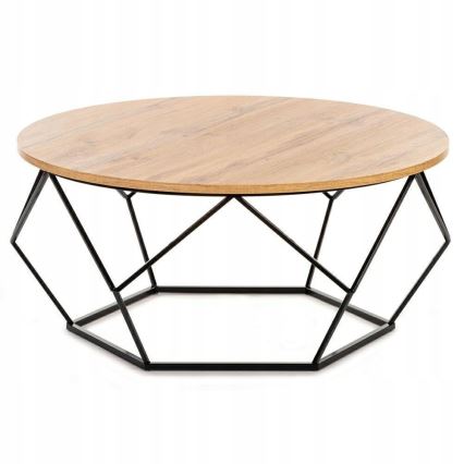 Sohvapöytä DIAMOND 40x90 cm musta/ruskea