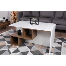 Sohvapöytä DILAY 52x100 cm ruskea/valkoinen