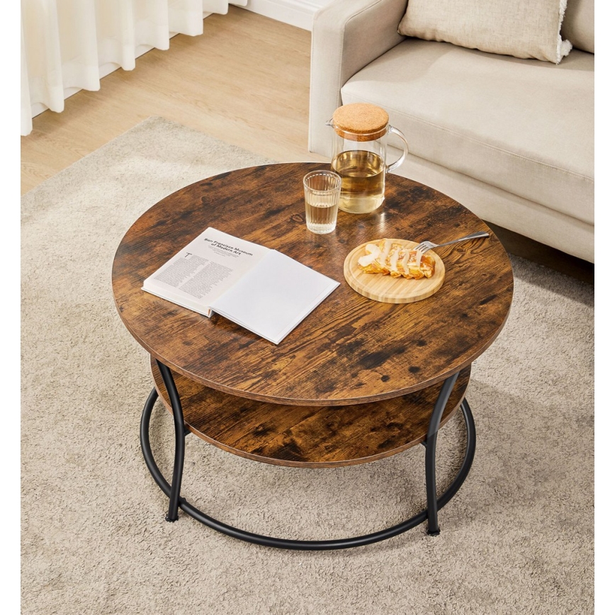 Sohvapöytä ELDUR, ruskea/musta