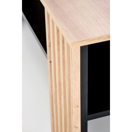 Sohvapöytä FORMA 110 x 65 cm, ruskea/musta