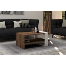 Sohvapöytä GAYE 35x80 cm ruskea/valkoinen