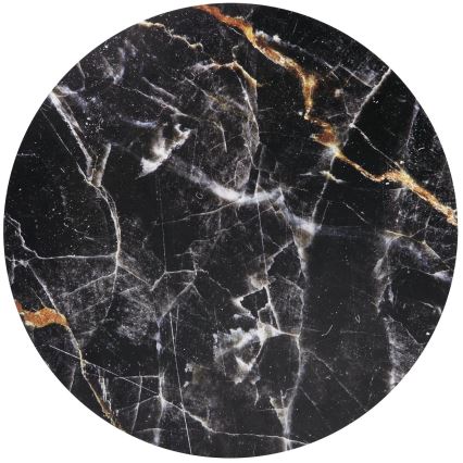 Sohvapöytä HARISSA 41x42 cm kulta/musta marmorinen sisustus