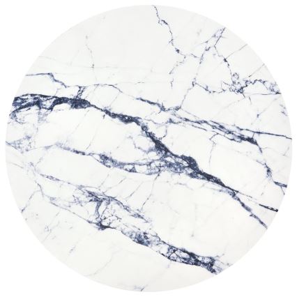 Sohvapöytä HARISSA 41x42 cm musta/valkoinen marmorinen sisustus