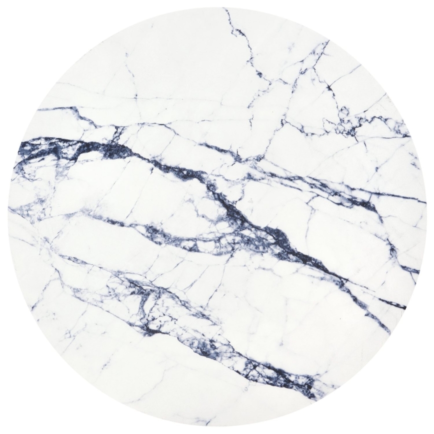 Sohvapöytä HARISSA 41x42 cm musta/valkoinen marmorinen sisustus