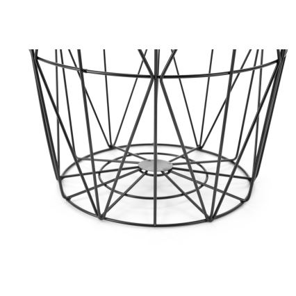 Sohvapöytä HARISSA 41x42 cm musta/valkoinen marmorinen sisustus