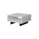 Sohvapöytä HOLA 32x60 cm valkoinen/musta