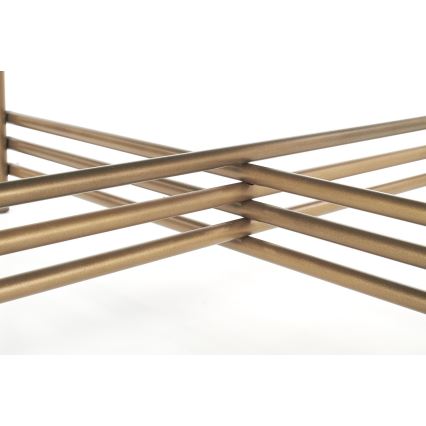 Sohvapöytä ISMENA 41x80 cm kulta/musta