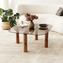 Sohvapöytä KEI 40x80 cm ruskea/pronssi
