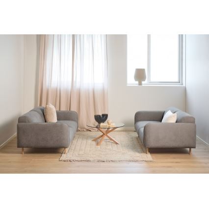 Sohvapöytä LUCA 82 cm kirkas/tammi