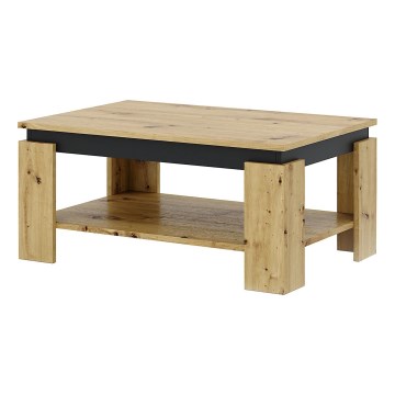 Sohvapöytä LUNO artisan-tammi/musta