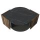 Sohvapöytä MARBEL 40x75 cm ruskea/musta