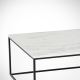 Sohvapöytä MARMO 43x75 cm musta/valkoinen