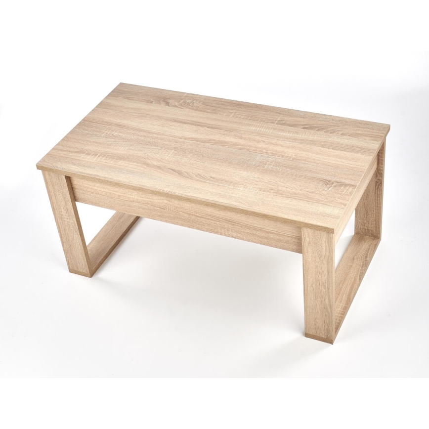 Sohvapöytä laatikoilla NEA 52x110 cm beige/tammi sonoma