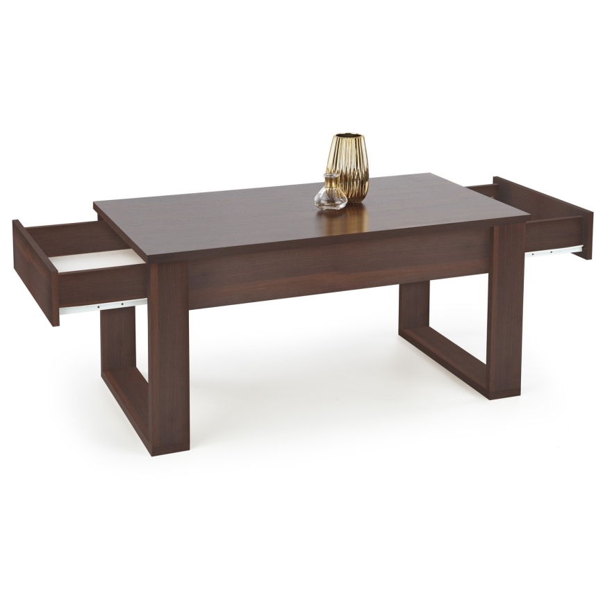 Sohvapöytä laatikoilla NEA 52x110 cm ruskea