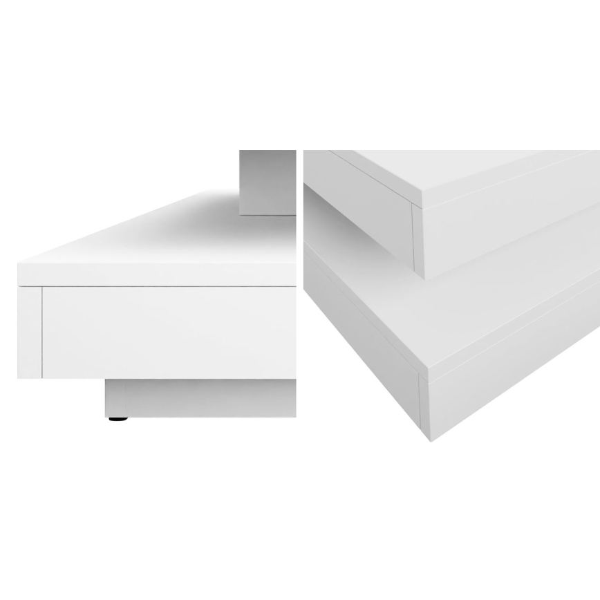 Sohvapöytä NENANI 34x70 cm valkoinen