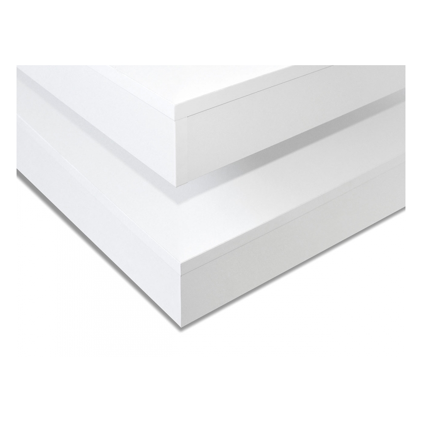 Sohvapöytä NENANI 34x70 cm valkoinen/tammi wotan