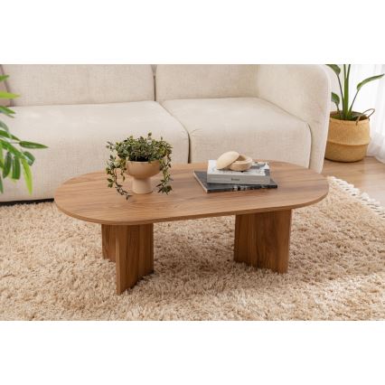 Sohvapöytä OVAL 60x120 cm ruskea