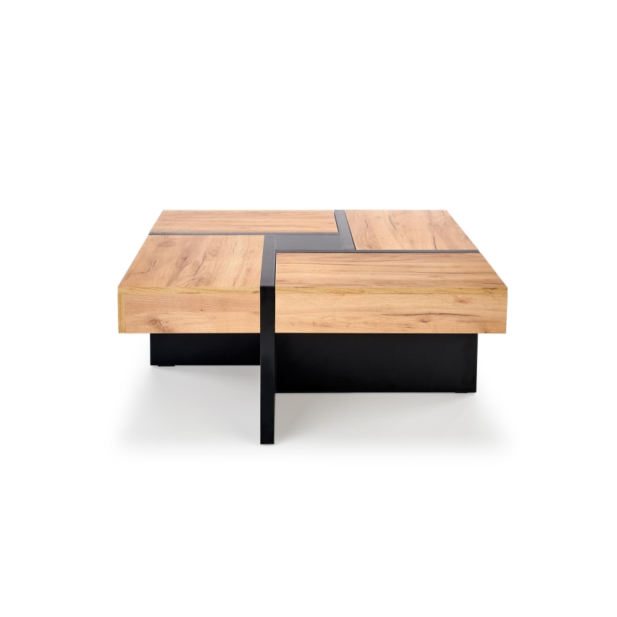 Sohvapöytä RADIX 100x100 cm musta/ruskea