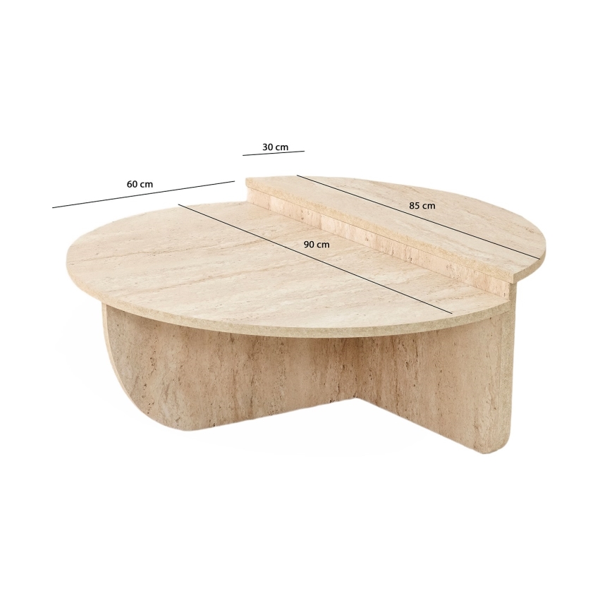 Sohvapöytä REST, marmorikuvio, beessi