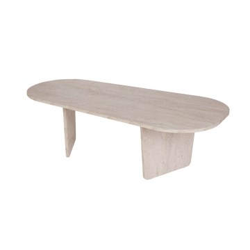 Sohvapöytä ROND 130x65 cm beige