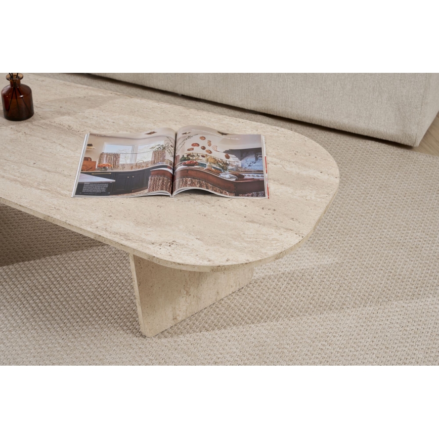 Sohvapöytä ROND 130x65 cm beige