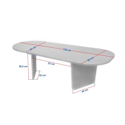 Sohvapöytä ROND 130x65 cm beige