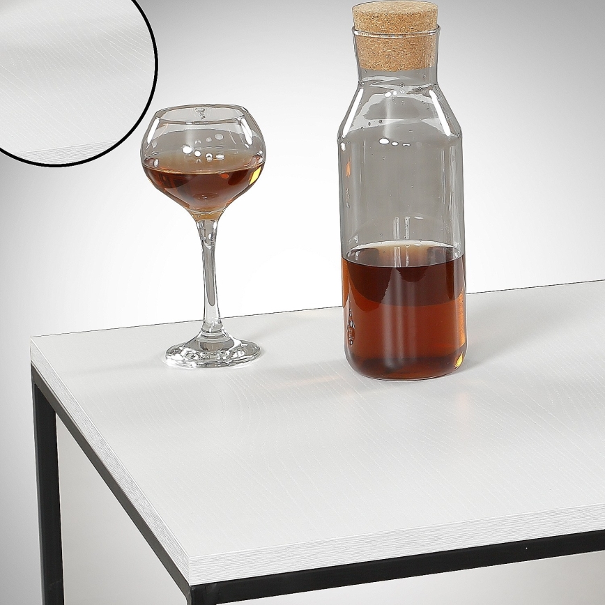 Sohvapöytä ROYAL 43x75 cm musta/valkoinen