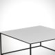 Sohvapöytä ROYAL 43x75 cm musta/valkoinen