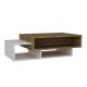 Sohvapöytä TAB 32x105 cm valkoinen/ruskea