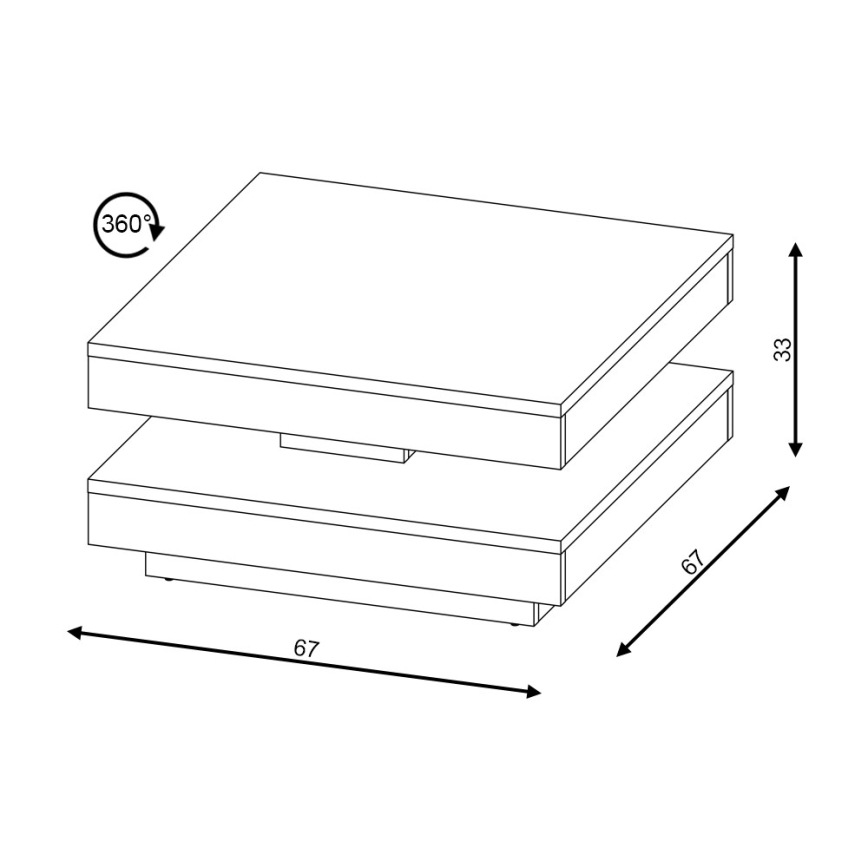 Sohvapöytä TIMO, valkoinen