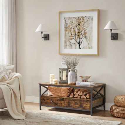 Sohvapöytä TOREN, ruskea/musta