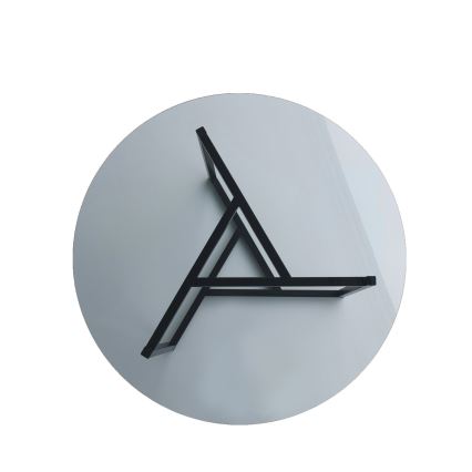 Sohvapöytä TRIO 42x75 cm musta