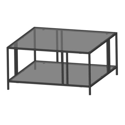 Sohvapöytä URANUS 40x80 cm musta